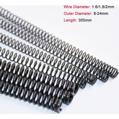 1PCS Y-type Compression Spring Pressure Spring 65 Manganese Steel Wire Diameter 1.6/1.8/2mm Length 305mm