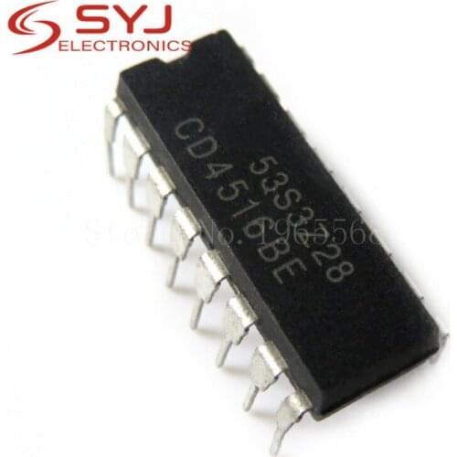 10pcs/lot CD4516BE DIP16 MC14516BCP MC14516 CD4516 DIP 4516BE DIP-16 new and original IC In Stock