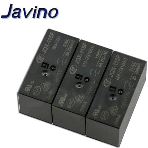 10PCS/Lot Relay JQX-115F 8A 8PIN 5V 12V 24V JQX-115F-005-2ZS4 JQX-115F-012-2ZS4 JQX-115F-024-2ZS4
