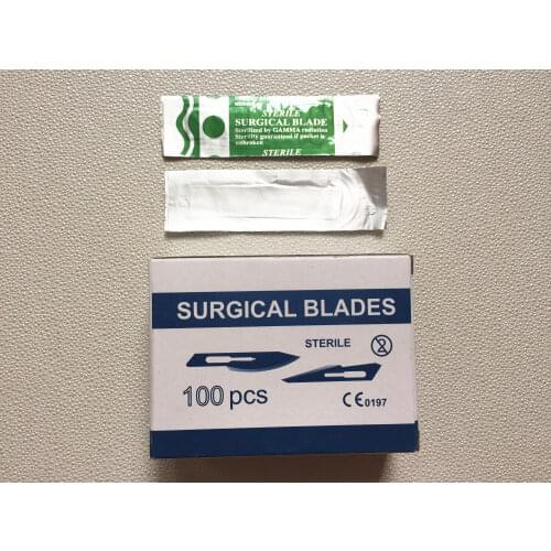 100 Pcs Scalpel Blades For Dental medical Stainless Steel Surgical Blade