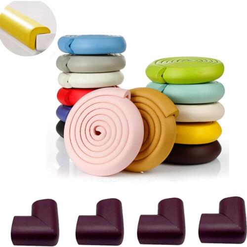 2M+4PCS Baby Corner Protection Baby Safety Table Desk Edge Guard Strip Home Cushion Guard Strip Safe Protection Free Tape