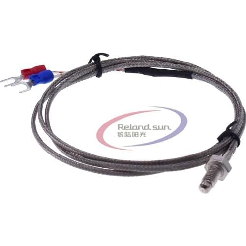 K-type Thermocouple Probe High Temperature Sensor Thermistor Sensor Probe K Thermocouple Probe 1M for Temperature Controller