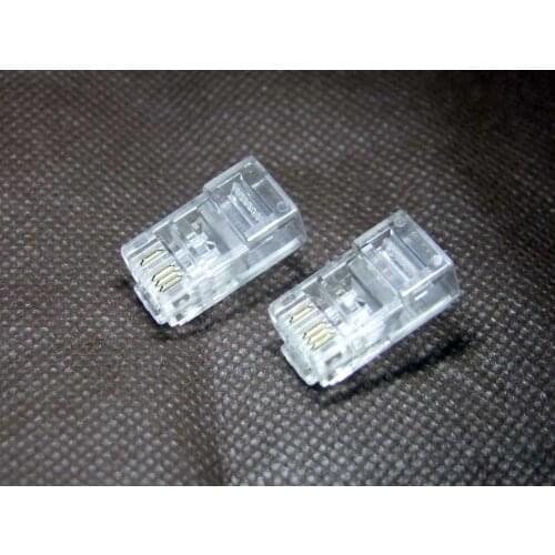 GONGFENG 100PCS NEW Hot Sales Network Connectorr Five kinds 8P4C 50U Gold Plated 8P4C Crystal Head Special Wholesale