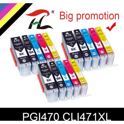 HTL PGI 470 PGI-470 XL PGI470 PGI470XL PGI-470XL PGI-470BK Ink Cartridges For Canon Pixma MG7740 MG-7740 MG 7740