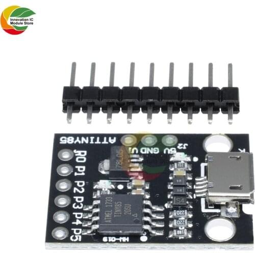Ziqqucu ATtiny ATtiny85 Micro USB Development Board Module For Arduino IIC I2C TWI SPI Low Power Microcontroller