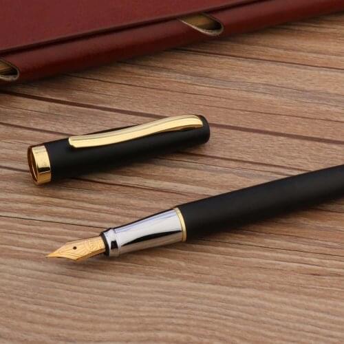 209 High-end business Matt black golden classic Business gift Fountain Pen