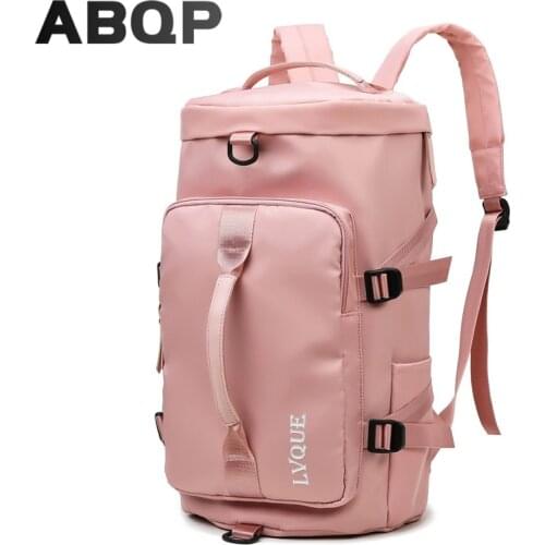 ABQP Multifunction Travel Backpack For Women Independent Shoe Box Waterproof Girls Backpack Bags Oxford