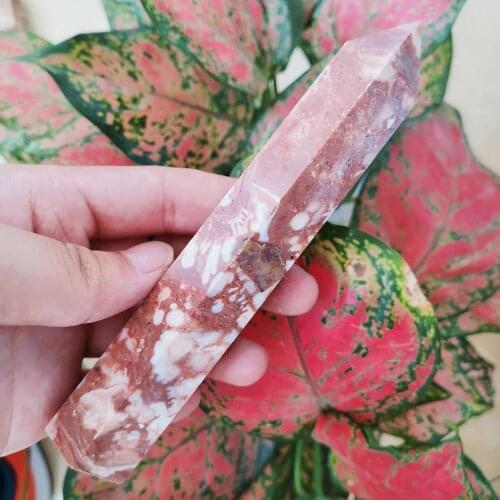 Natuurlijke Amber Cherry Blossom Agaat Crystal Quartz Obelisk Reiki Healing Scepter Energie Thuis Decoratie Kamer Decoratie