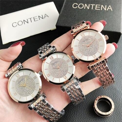 New Fashion Women Watches Rose Gold Watch Womens Luxury Bracelet Quartz Watch Woman Clock Wristwatches Reloj Mujer Montre Femme