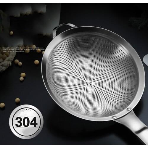 Stainless Steel Wire Fine Mesh Oil Strainer High Quality Flour Sifter Sieve Colanders DIY Kitchen Tools french fries basket