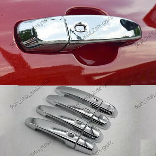 Silver ABS Chrome Side Door Outer Handle Cover Trim Fit for Chevrolet Equinox 2017 2018