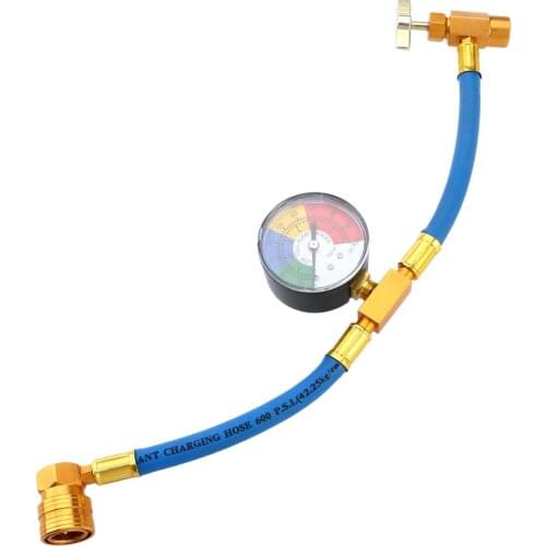 1PC R134A Air Condition Refrigerant Hose Practical Hose With Gauge For Automobile Vehicles