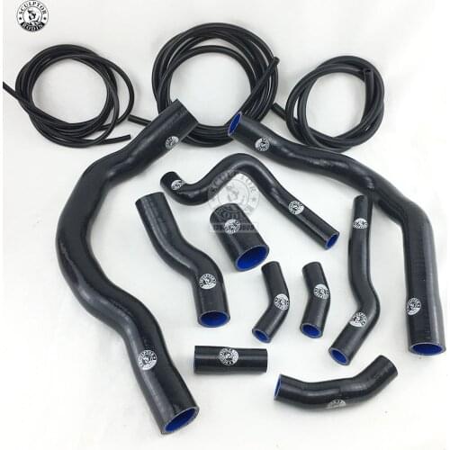 Silicone Radiator Heater Hose Fit + Vacuum Hose Kit FOR BMW MINI COOPER S R52 R53 01-06 (13Pcs)Red/Blue/Black