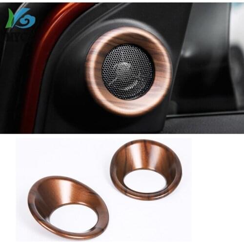ABS A Pillar Stereo Speaker Audio Loudspeaker Sound Cover Trim 2 Pcs Fit For Honda CRV CR-V 2017 2018 2019 / 2 Color