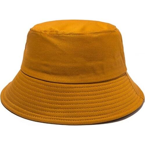 TJ-TingJun Adult Summer Foldable Bucket Hat Solid Color casual Hip Hop Wide Brim Beach UV Protection Top Sunscreen Fisherman Cap