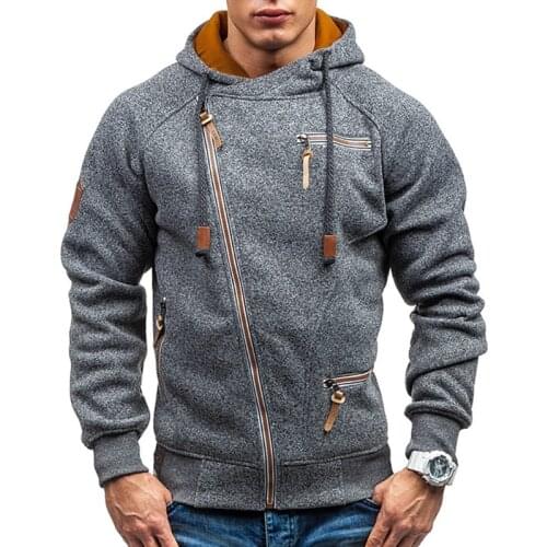 High Quality 2021 Autumn Winter New Mens Hooded Hoodie Fashion Wild Hoodies Zipper Solid Sweatshirts Coat Large Size M-4XL