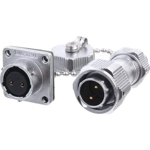 WEIPU WY16 TE+Z Waterproof IP67 Screw Thread Panel M16 Connector 2 3 4 5 7 9 10 Pin Electrical Connectors Industrial LED Medical