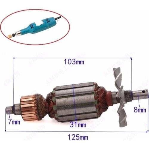 AC 220-240V Armature Rotor Motor Replacement for MAKITA 906 Machine Repair parts cutter