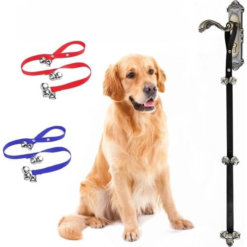Dog Doorbell Rope With Three Bells Dog Bell Pet Toy Guide Dog Doorbell Cat Dog Training Door Bells Lanyard Safe Pet Supplies