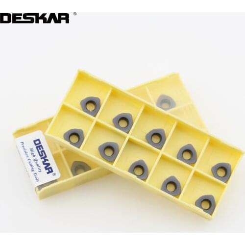 10PCS DESKAR WDMW06T320ZTR LF6018 CNC Lathe Cutter Cutting Milling Turning Tools Carbide Inserts Tool Parts For Stainless Steel