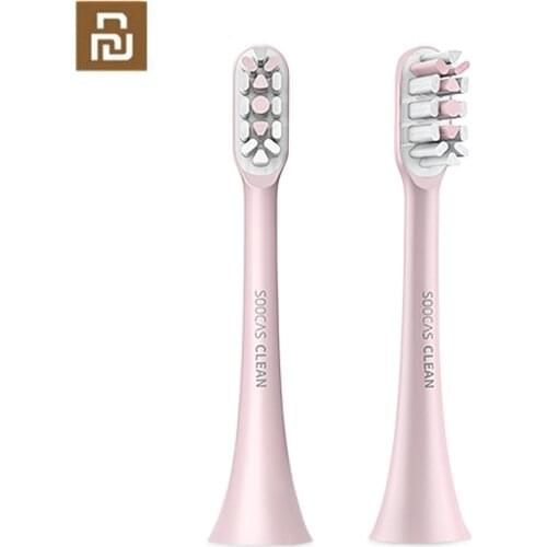 YOUPIN Soocas x3 2PCS Soocare Replacement Electric Toothbrush Head For SOOCAS Xiaomi Mi SOOCARE X3 Brush Head Replacement Pink