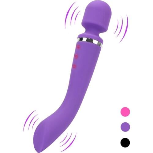 20 Speeds Dual Motors Magic Wand G-Spot Clitoral Stimulator Sex Toys for Women Adults Vaginal Massager Dildo Vibrator