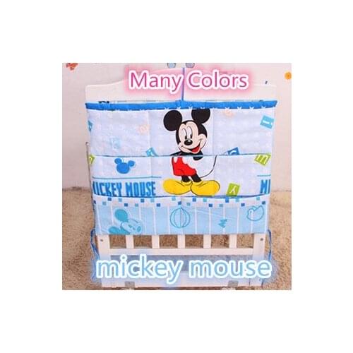 Promotion! Cartoon 62*52cm Baby bed ofhead bag diaper bag wall hanging bag storage bags 100% cotton,baby bedding set