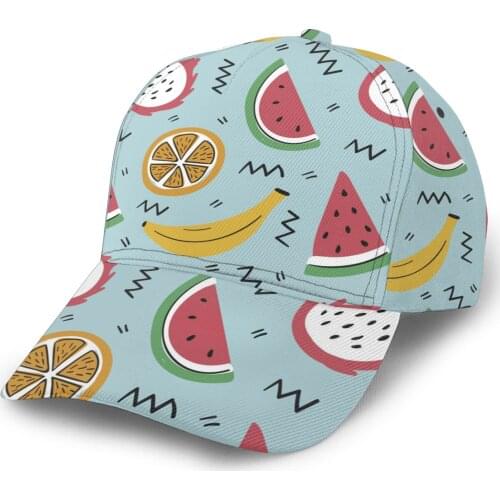 Tropical Fruit Baseball Cap women men snapback caps Classic Style hat Casual Sport Outdoor cap