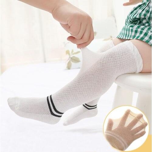 Baby socks summer autumn thin anti-mosquito socks newborn baby striped mesh kids baby boys girls warm socks