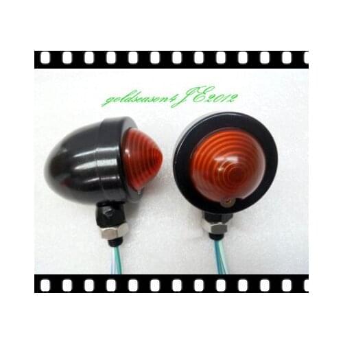 Frome aftermarket Black/Red TURN SIGNAL Bullet LIGHT fitting for Honda VT VTX 750 1100 1300 1800 Shadow