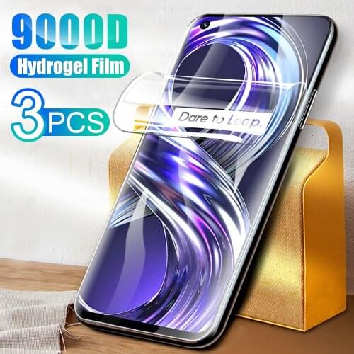 3Pcs HD Full Cover Soft Hydrogel Film For Realme 8i Phone Screen Protection For Realmi Realmy 8 i Realme8i Protector Not Glass