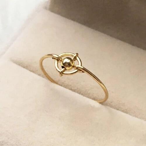 Natural Moonstone Rings 14K Gold Filled Knuckle Rings Minimalism Jewelry Mujer Bague Femme Handmade Jewelry Boho Women Ring