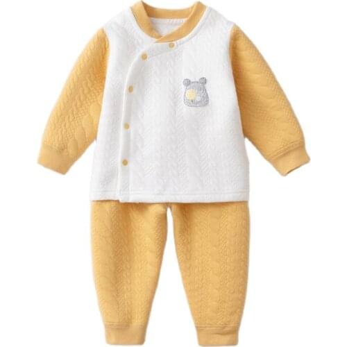 Baby Clothes Set Newborn Baby Pajamas Autumn Winter Warm Infant Outfits Cotton Baby Girl Sleepers Boy Swaddle Toddler Clothes