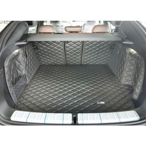 QIEKERETI Custom leather Car Trunk Mats for BMW X4 2014-2017 2019 2020 2021 years auto accessories car cargo liner