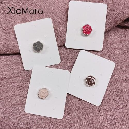 Hijab Magnet Pins Rose Floral Shape No Snage Classic Button Clasp Pinless Muslim Scarf Scarves Arab Shawl Islamic Accessories
