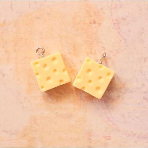 Mini Cheese With Hook Charms For Slime DIY Polymer Filler Addition Slime Accessories Toys Lizun Modeling Clay Kit For Children