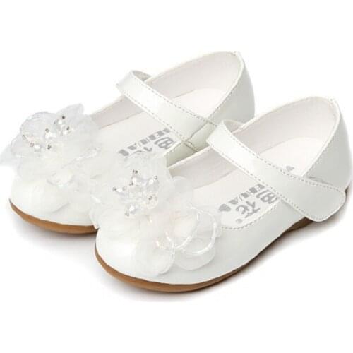 Fashion Flowers Baby Casual Leather Shoes Children Dresses 2021 For Kids Spring Girls Dance Shoes Female Party 1 2 3 4 5 6 Years