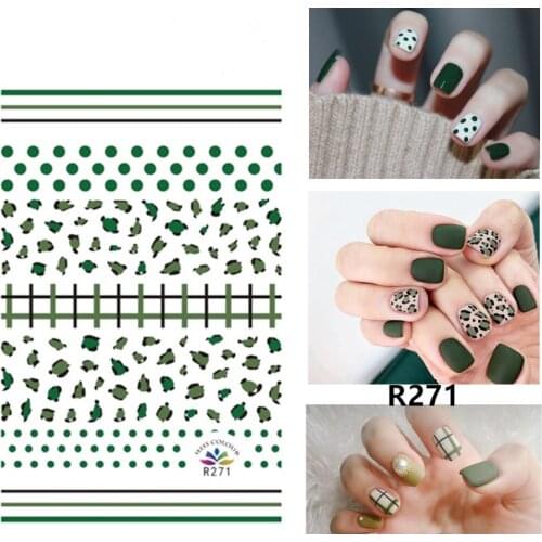 Fashion Nails Art Manicure Back Glue Decal Decorations Design Nail Sticker For Nails Tips Beauty
