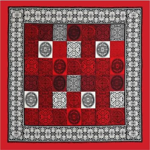 New Square Scarf Silk Print Hijab Head Wraps Lady Bandana Fashion Neckerchief Women Headband Hair Shawl Female Foulard Summer