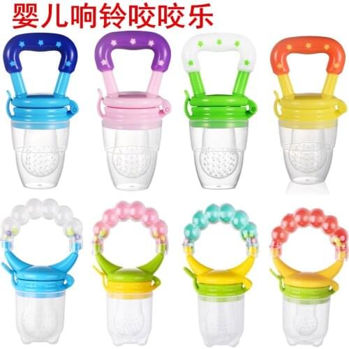 Wholesale baby biting le fruit and vegetable fruit consisting bit enjoyed silicone bit bag baby feeding tableware