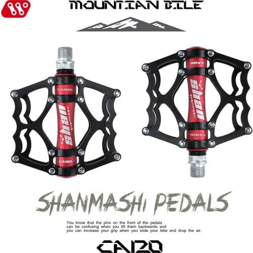 Mtb mountain bike pedal anti-slip CNC aluminum alloy bicycle bearing pedal CA120 road bike pedal wide pedal riding parts