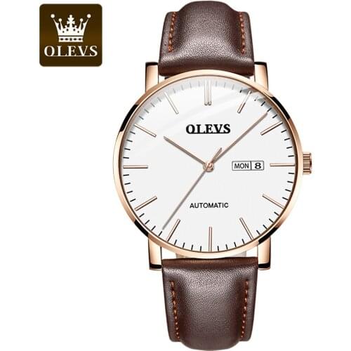 Popular OLEVS Fashion Casual Brand Automatic Watch Mens Luxury Mechanical Watch Top Waterproof Mens Watch Reloj Hombre 5882