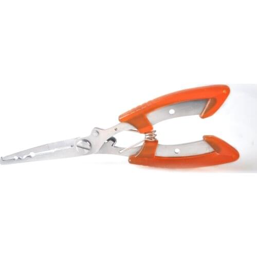 Stainless Steel Fishing Pliers Fishing Scissors Line Cutter Remove Hook Fishing Tackle Tool 16.2cm 80g with black oxford bag