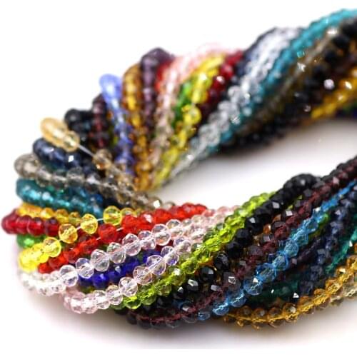 Mixed Colors 6mm Rondelle Beads 90PCS/LOT Fashion Beads Austria Crystal Beads From Natural Stone for DIY Jewelry Making