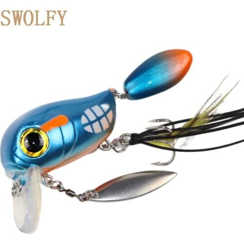 SWOLFY Brand Lifelike Floating Crank Fishing Lure 4cm 8g Pesca Wobbler Artificial Hard Bait With Treble Hook Crankbait Tackle