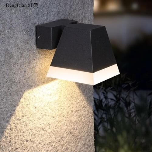 Outdoor lighting LED wall light porch lights aluminum reading wall lamp wall sconces waterproof for hallway aisle balcony home