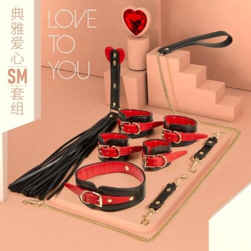 Unisex Bdsm Accessories Set Fetish Adult Games Bondage Constraint Sexual Abuse Femdom Slave Sex Toy Set Couples Flirting Toy
