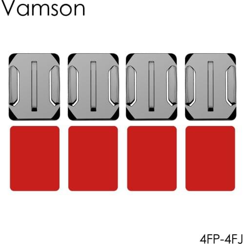 Vamson For GoPro Hero 7 6 5 4 Adhesive Mounts 3M Sticky For DJI OSMO Action Curved Flat Mounts Sticky Pads for Xiaomi Yi VP106