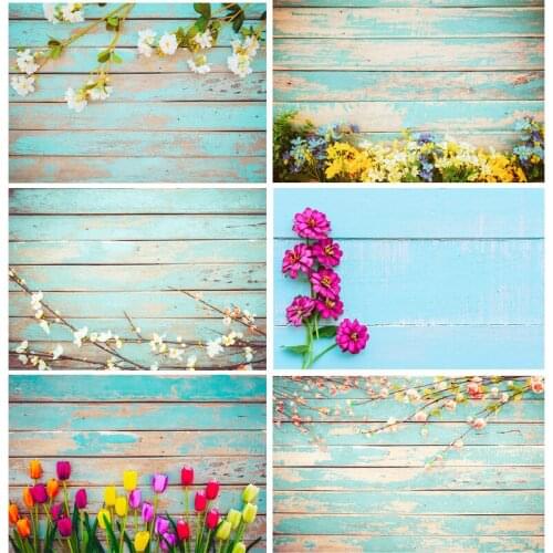 Vinyl Custom Photography Backdrops Easter day and Wood planks Theme Photo Studio Background 19117FH-02