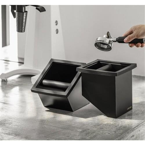 Embedded Coffee Residue Bucket Shock-absorbent Espresso Knock Box Slag Box Coffee Grind Dump Bin Waste Bin For Barista